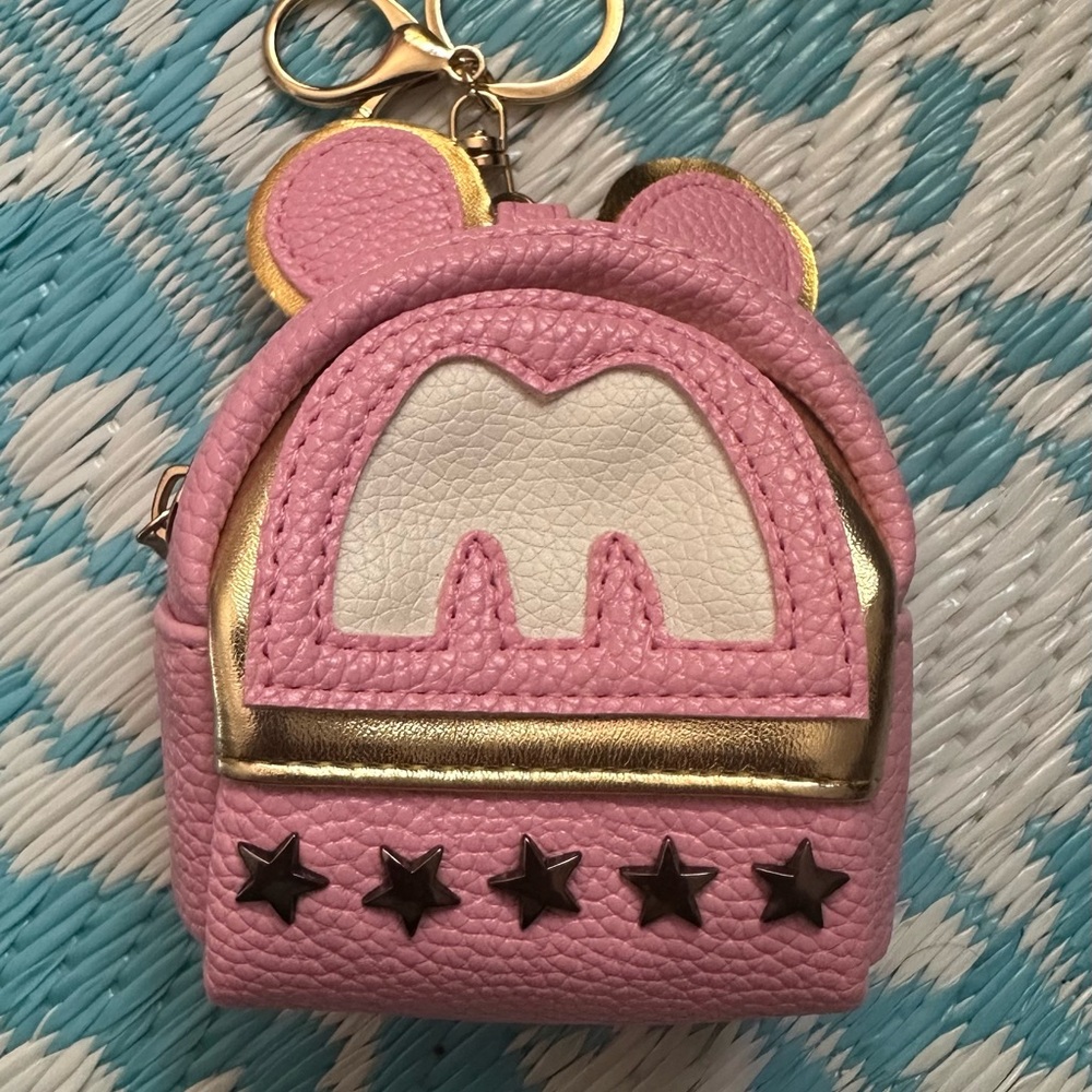 Pink and Gold Mini Backpack - Picture 4 of 5